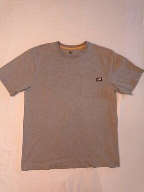CAT Grey Tee shirt, Size Adult XL